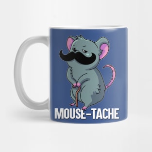 Mouse-Tache Pun English Funny Word Play Mug